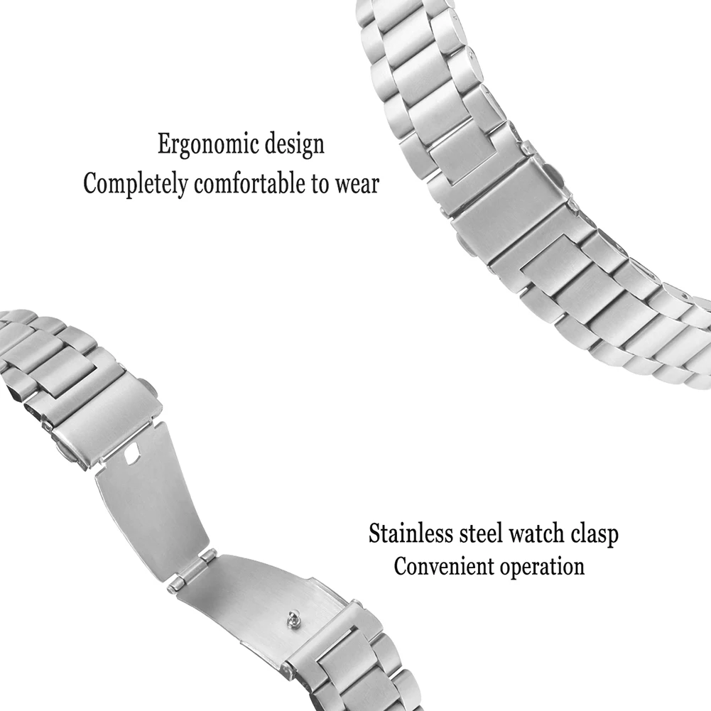Металлический ремешок для часов из нержавеющей стали, сменный ремешок для samsung Galaxy Watch, активные полосы/Galaxy Watch 42 мм/gear Sport