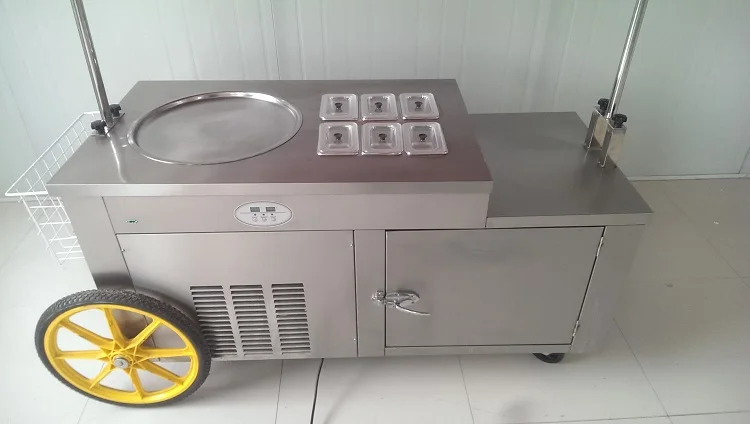 Индивидуальные 220/110 В с двойными компрессорами открытый мобильный gongly серия Мягкая машина для мороженого Китай