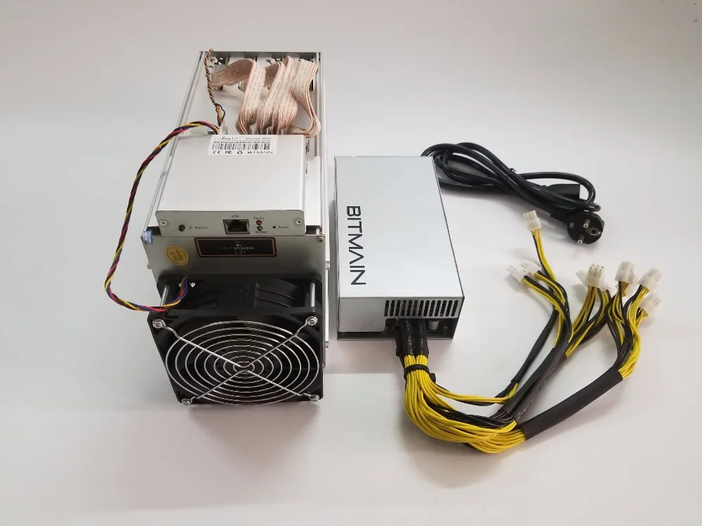 LTC Scrypt Шахтер ANTMINER L3+ 504 м с битмайном APW7 1800 Вт Litecoin горнодобывающая машина 504 м 800 Вт на стене лучше чем ANTMINER L3