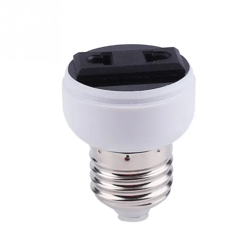 E27 держатель лампы в комплект поставки входит адаптер аксессуары белый ABS лампа конвертировать разъем E27 основание для питания разъем 2-контактный US/EU