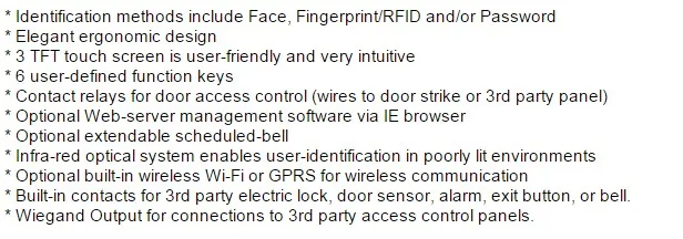 Лидер продаж ZK Multi-Biometric идентификация с инфракрасной камерой GM500 время посещения часов и терминал контроля доступа