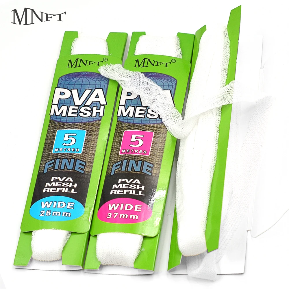 2 упаковки сетчатые блесны для ловли карпа 25 мм/37 мм x 5 м|pva mesh|pva solublepva fishing mesh |
