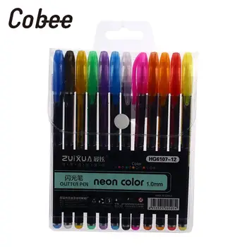 

12pcs Watercolor Pen Fluorescent Pen Students Painting Stationery Mini Cute