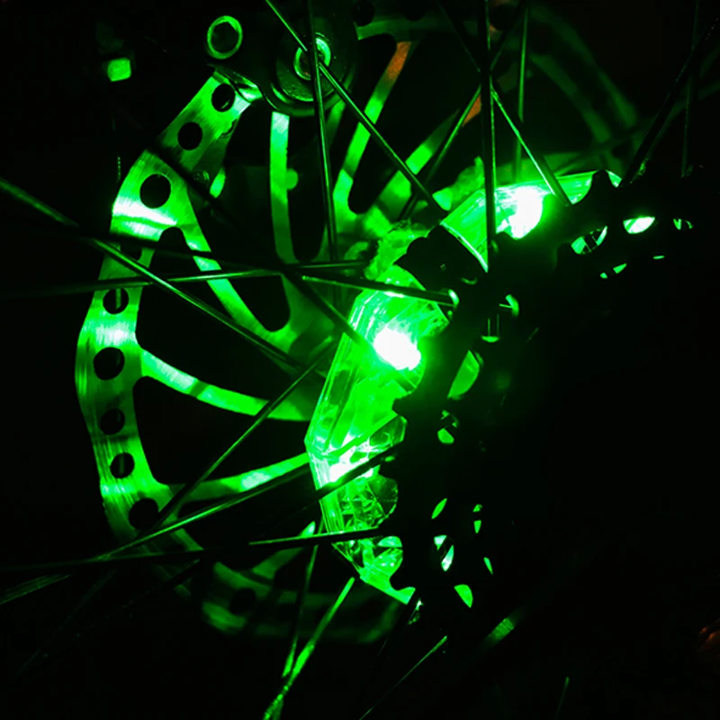2x Colorful Change Bike Hub Spoke Lights Rechargeable Waterproof Bicycle Light Safety Warning Bike Wheel Decoration Cycling Lamp