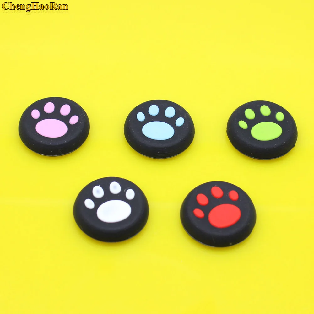 

ChengHaoRan 2 Pcs Cat Paw Rubber Silicone Game Handle Joystick Thumb Stick Grip Cap For PS3 PS4 Xbox 360 ONE for PlayStation 4 3