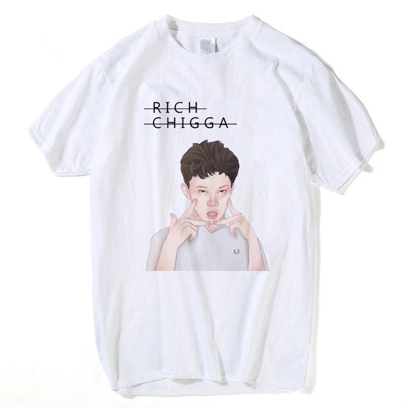 Indonesia Rapper Rich Chigga футболка для мужчин и женщин поклонники богатый Brian Xxxtentacion