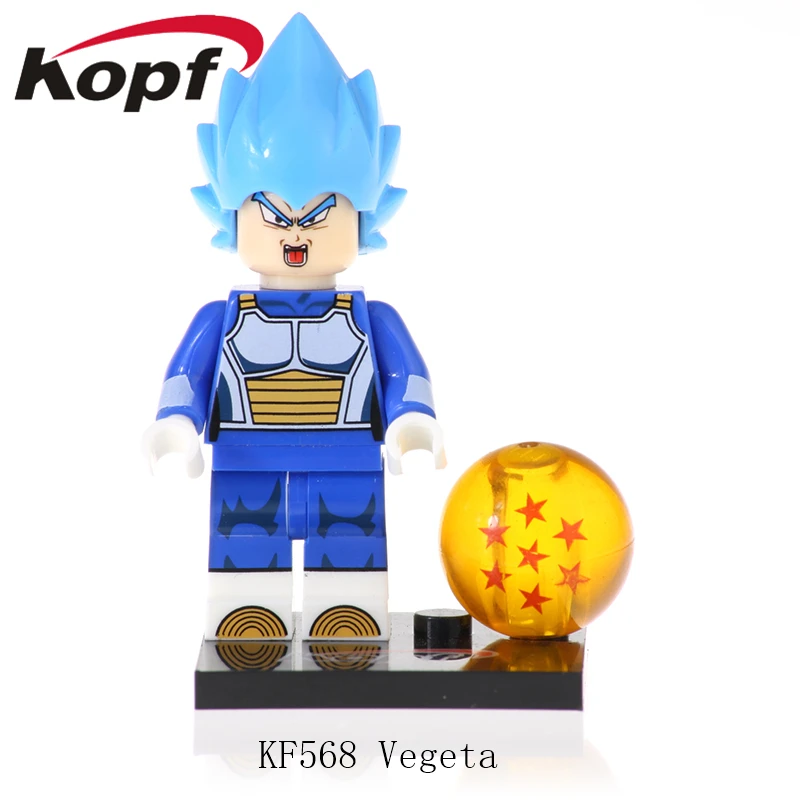 

50Pcs KF563 Building Blocks Dragon Ball Vegeta Son Gohan Trunks Janemba Vegeta Bricks Action Figures For Children Gift Toys