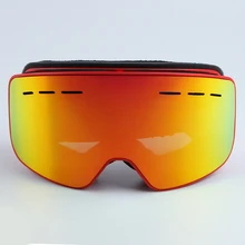 Зимние спортивные двухслойные противотуманные лыжные очки для мужчин и женщин, лыжные Солнцезащитные очки, снежные очки, очки для сноуборда, маска для снегохода, Gogle