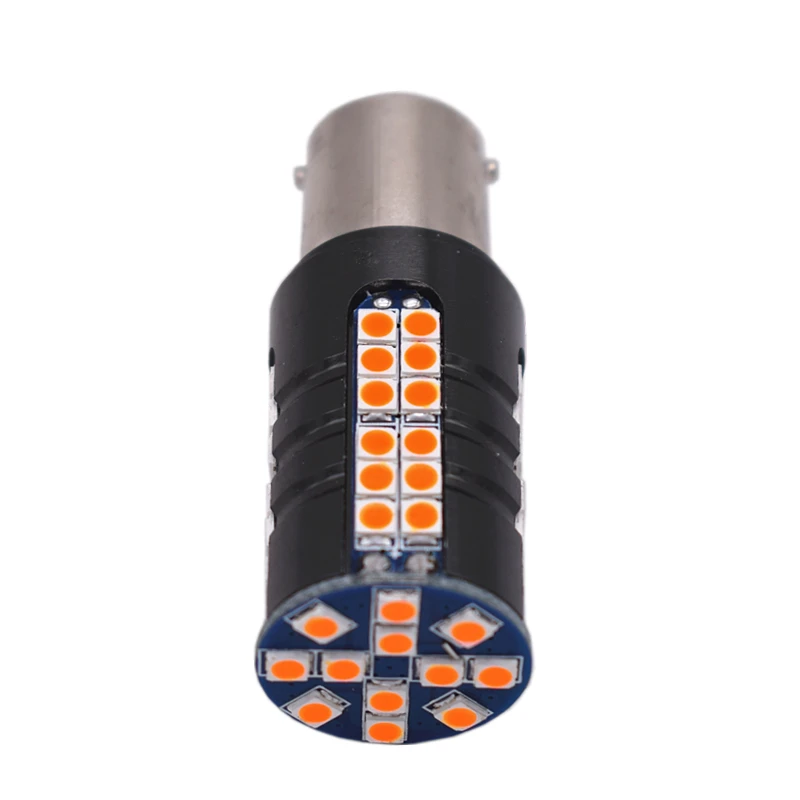 Leites 2pcs High brightness chip Car led BA15S P21W Bulb 1156 3030 60smd Tail Signal Brake lamp DC12V auto turn light (8)