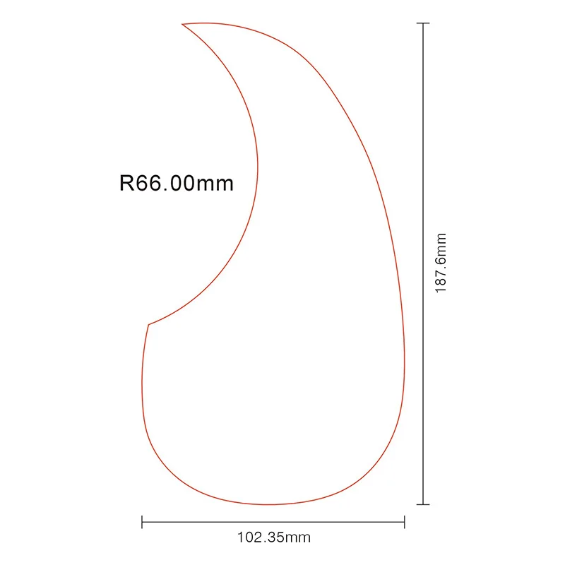 Kvalita akustická kytara pickguard kapkovitého styl samolepící pro MT D-45 rozměr guitars