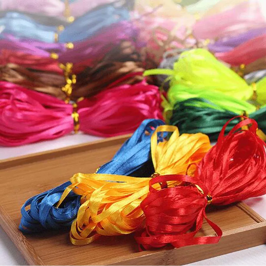 

3mm 25 Yards Cheap Satin Ribbons For Craft Sewing Fabric Christmas Wedding Supplies Party Decoration Gift Wrap Handmade