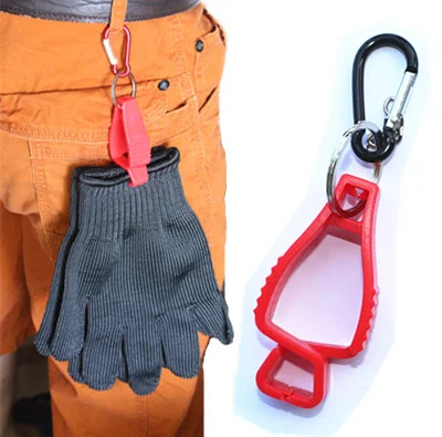 2 шт пластиковая клипса для перчаток, красные рабочие перчатки, зажим для работы, защитные рабочие перчатки, товары для охраны труда, случайных цветов