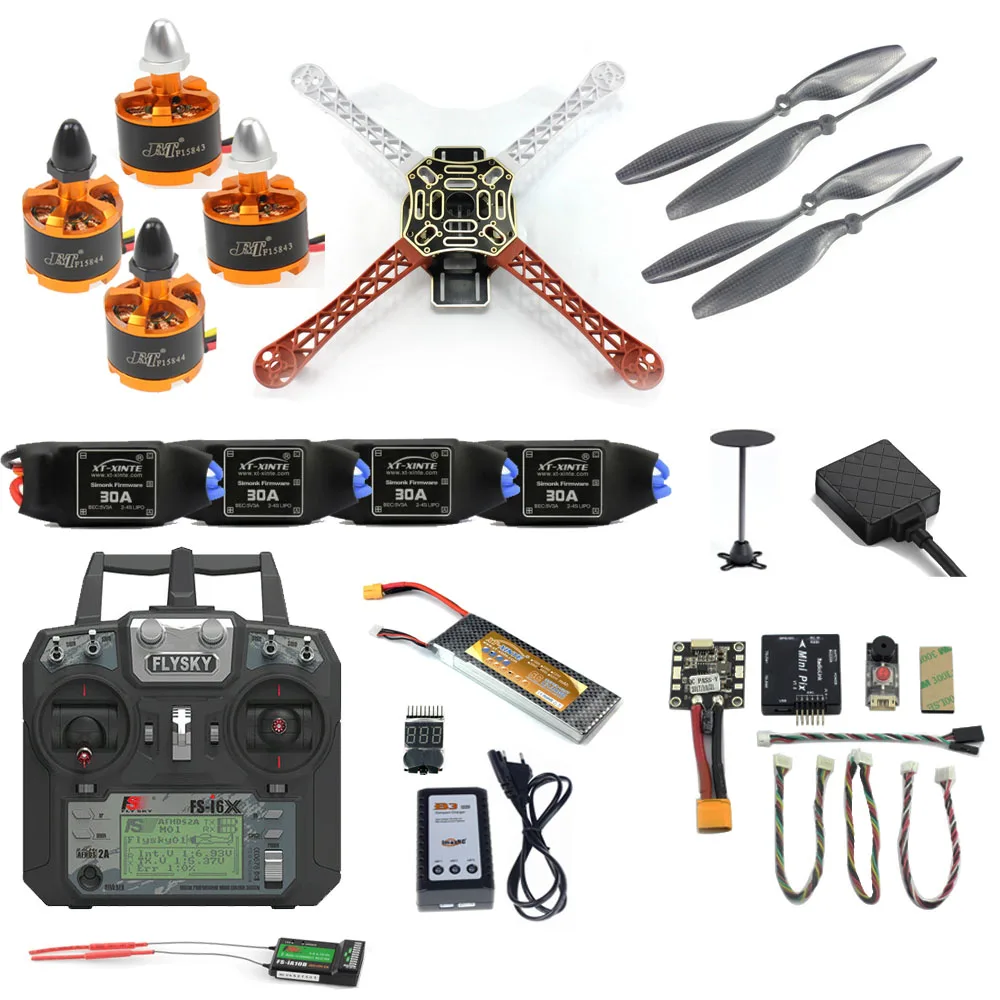 Дрон Pro DIY F450 полный комплект 2 4G 10CH Радиоуправляемый гексакоптер Radiolink Mini PIX M8N GPS