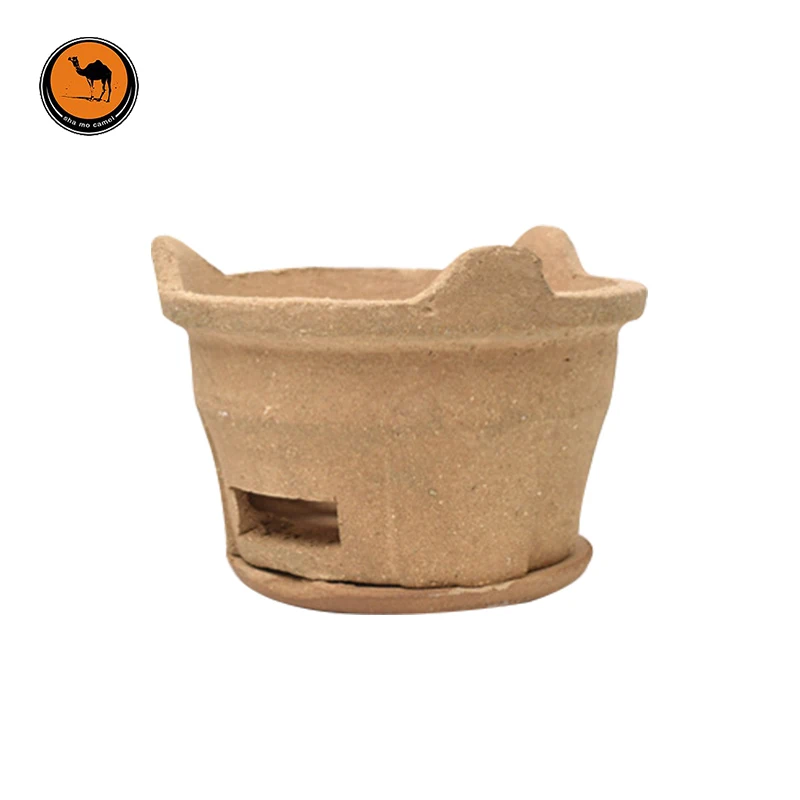 Chinese Style BBQ Mini Clay Pottery Round Charcoal Grill ...