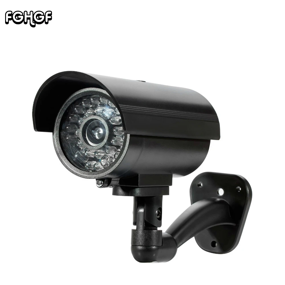 

FGHGF Fake Dummy Camera Bullet Waterproof Outdoor Indoor Security CCTV Surveillance Camera Flashing Red LED AAA Battery Hot Sale