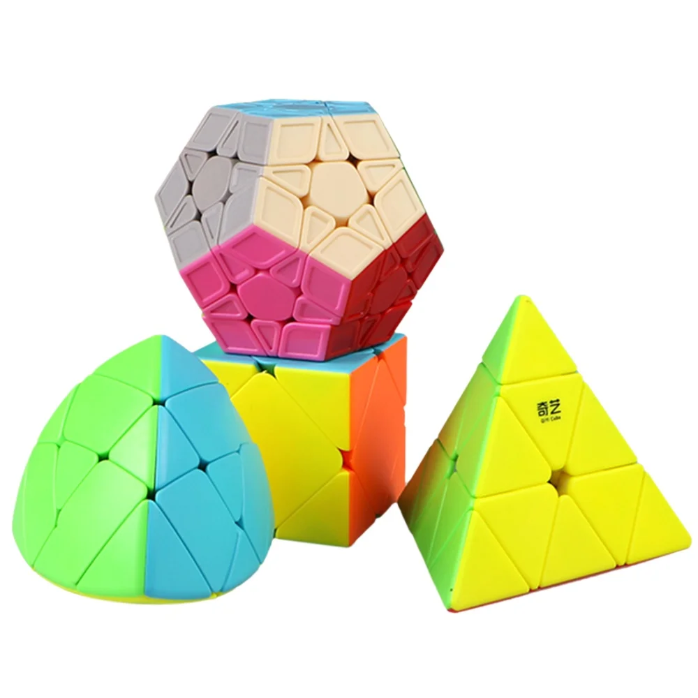 

Qiyi Special Shaped Magic Cube puzzle Set Educational Toys for Brain Trainning - Colorful
