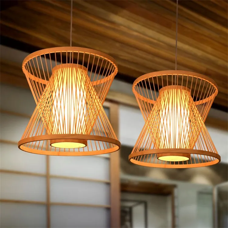 

Bamboo 1PC Southeast Asian restaurant and teahouse pendant lights teahouse bamboo pendant lamp creative tatami balcony ZA zb2