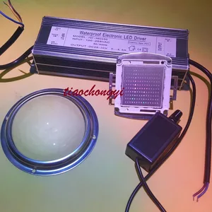 200W 395nm UV Chip LED & 200W Dimmable Driver & Lens Reflector Fixed Mount