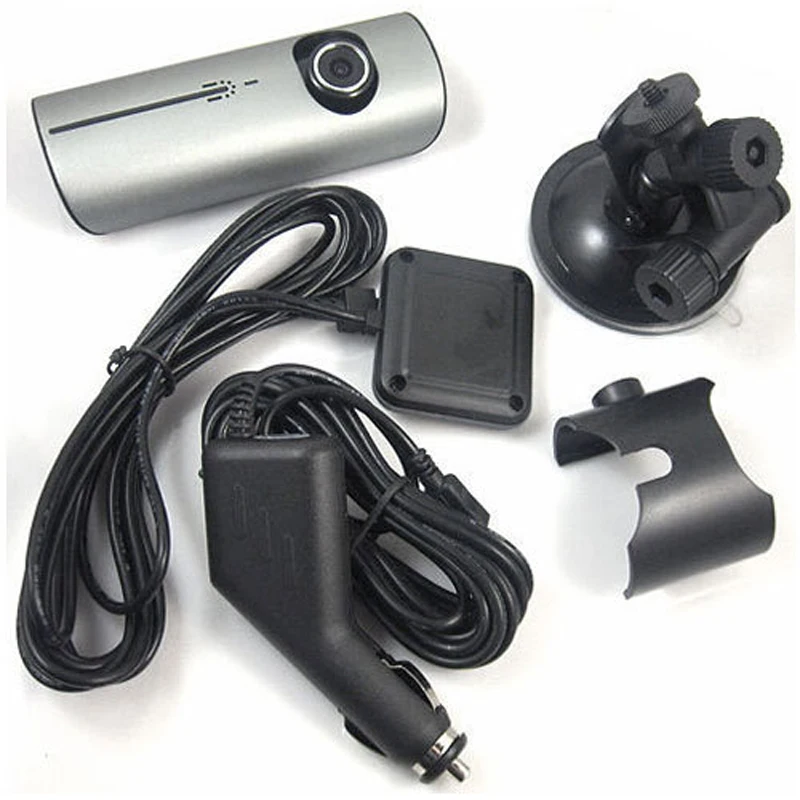 AMPrime Видеорегистраторы для автомобилей Двойной объектив R300 Dash Cam 2," gps Камера видео dvr рекордер с gps G-Сенсор видеокамера регистратор тире Камера