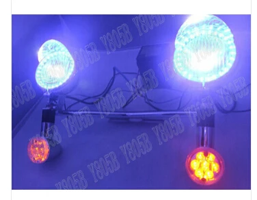 LED поворотов Ангел глаз пятно света бар для Yamaha Vstar 400 650 1100 1300 Virago XV 250 535 750 1100 дорога Star заказ Chopper