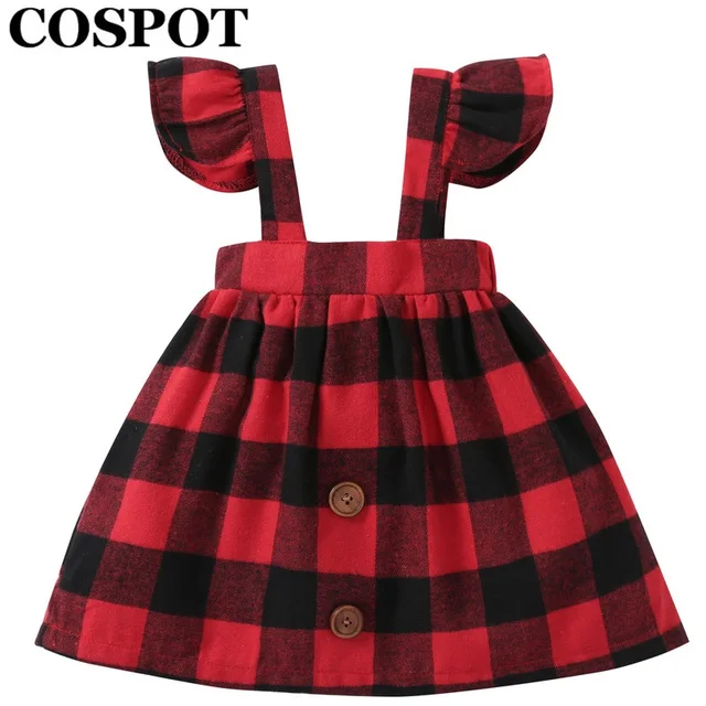 cospot baby girls dress autumn belt ruffle sleeved red plaid christmas dresses for girl kids baby - Plaid Christmas Dress cospot baby girls dress autumn belt ruffle sleeved red plaid christmas dresses for girl kids baby - Plaid Christmas Dress