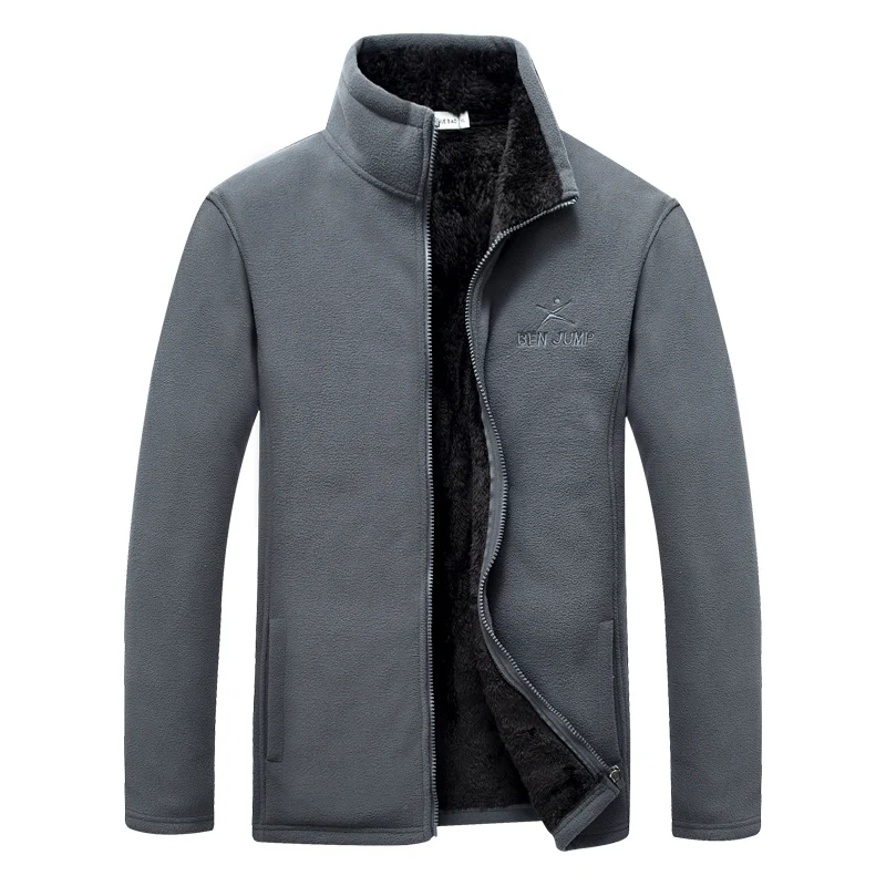 

Jackets Fleece male Flush thickening Long velvet Windbreak Keep warm Soft shell Jacket liner Hoodies Sweatshirts