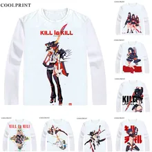 Kill la футболки Kill рубашки с длинными рукавами Аниме Манга Киру РА Киру футболки Matoi Ryuuko Tachikiri Basami Senketsu Косплей рубашка