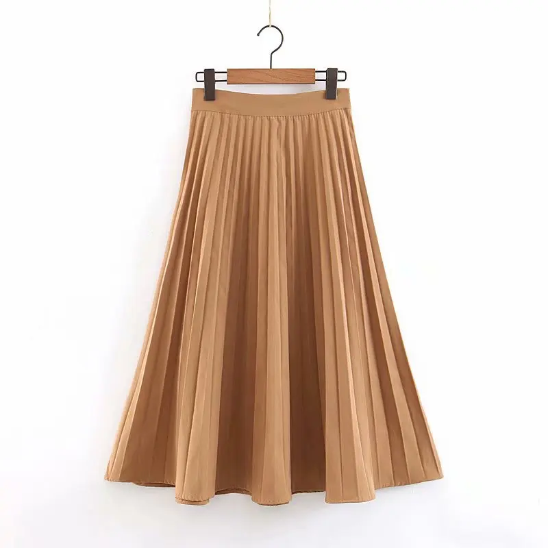 Популярная Новая XL50-2155 Европейская и американская мода плиссированная юбка