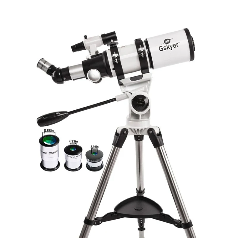 Gskyer Telescope 80mm AZ Space Astronomical Refractor Telescope German Technology Scope for beginer and promotional