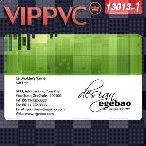 

transparency PVC business card a1313-1 Template for designer business card single faced printing
