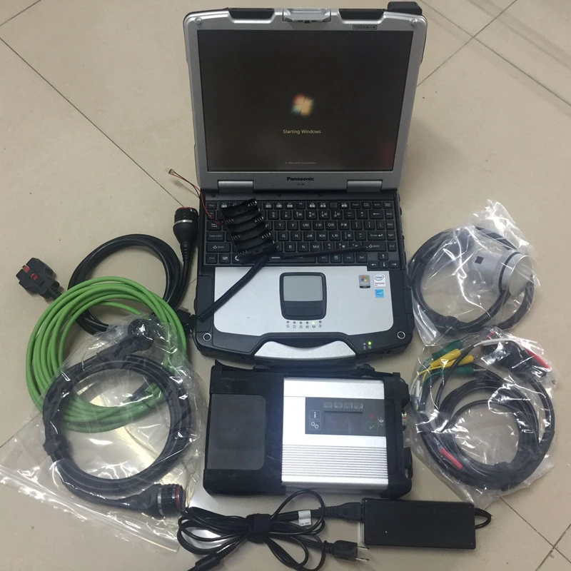 

High Quality MB STAR C5 Wifi Function Diagnostic Interface with used CF-30 laptop V2019.09 MB Star SD Connect C5 Software