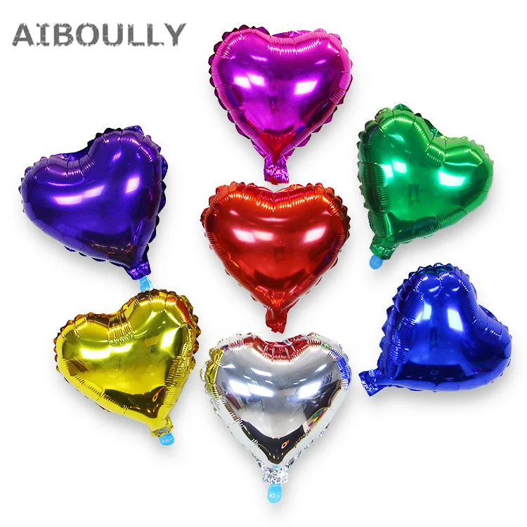 Mini Foil Balloons
 50pcs lot 5inch Mini Foil Heart Balloon Birthday Christmas New Year