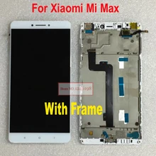 6.44 “TOP Qualité Testé LCD écran affichage + tactile Digitizer assemblée avec cadre pour Xiaomi Mi Max Téléphone Remplacement PIÈCES