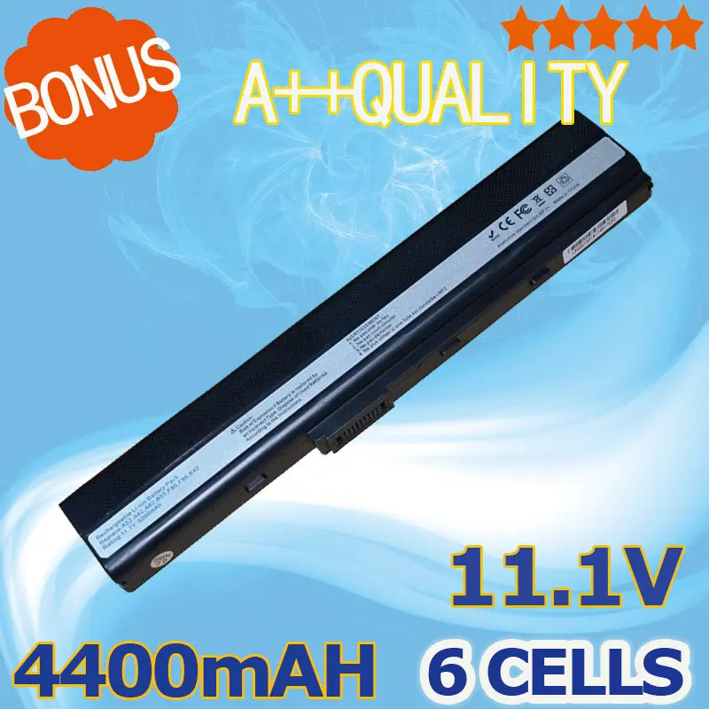 

4400mAh Laptop Battery For Asus 70-NXM1B2200Z A31-K52 A32-K52 A41-K52 A42-K52 A52 A52F A52J A52JB A52JK A52JR K42  K42F K42JB