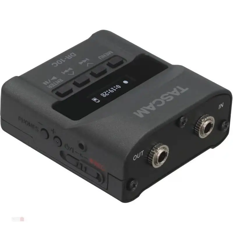 

Tascam DR-10C mini wireless audio backup system Recorders with lavalier microphone