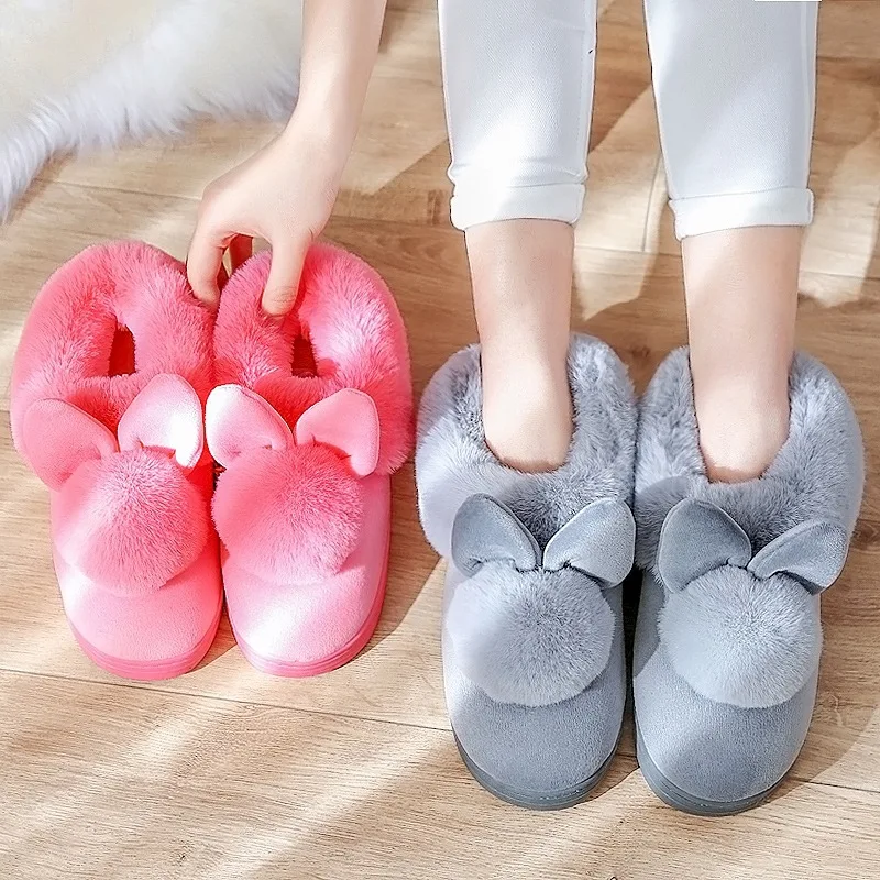 

Fuzzy slippers superstar shoes women slippers 2018 winter new style cow suede indoor home slippers plus size 36-41