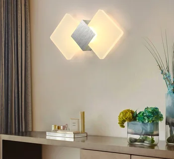 

LED simple modern creative bedside living room bedroom balcony wall lamp