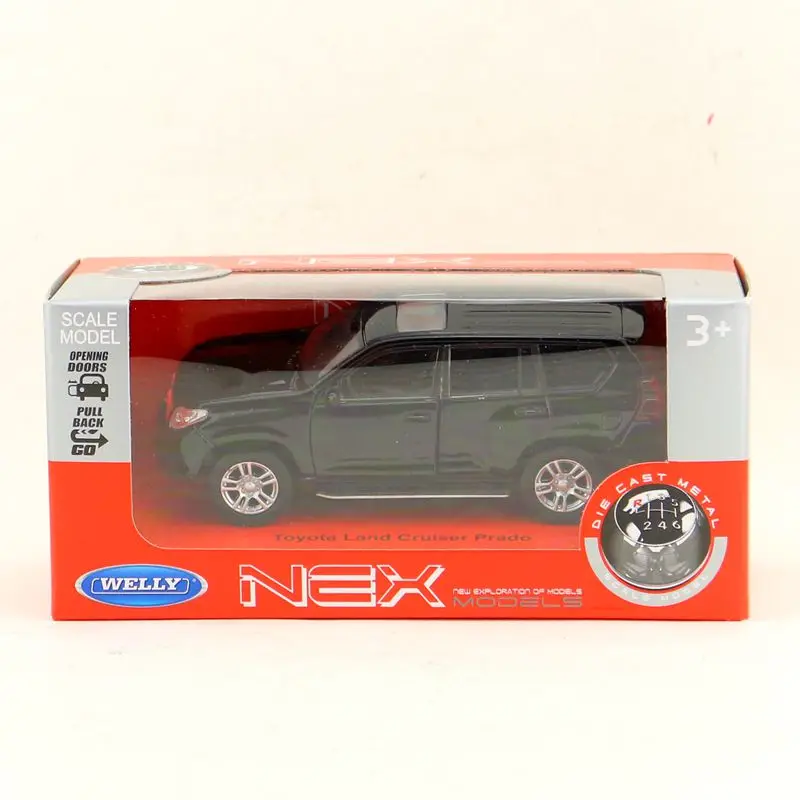 Модель литая под давлением Welly масштаб 1:36 внедорожник TOYOTA Land Cruiser Prado Игрушечная