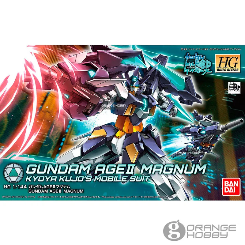 OHS Bandai HG построить Divers 001 1/144 Gundam AGE II Magnum Kyoya Kujo мобильный костюм сборки модель наборы