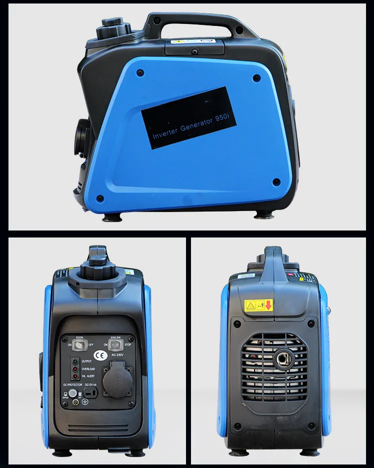 Portable four-stroke 800w digital frequency conversion gasoline generator household 220V full copper motor Portable four-stroke 800w digital frequency conversion gasoline generator household 220V full copper motor