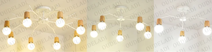 Lâmpada do Teto Lâmpada do Vintage Luzes de Teto Arte Aranha Retro Edison Loft Madeira Moderna Led Casa Sala Estar Decoração Luminárias 4 Cheap Luzes de teto