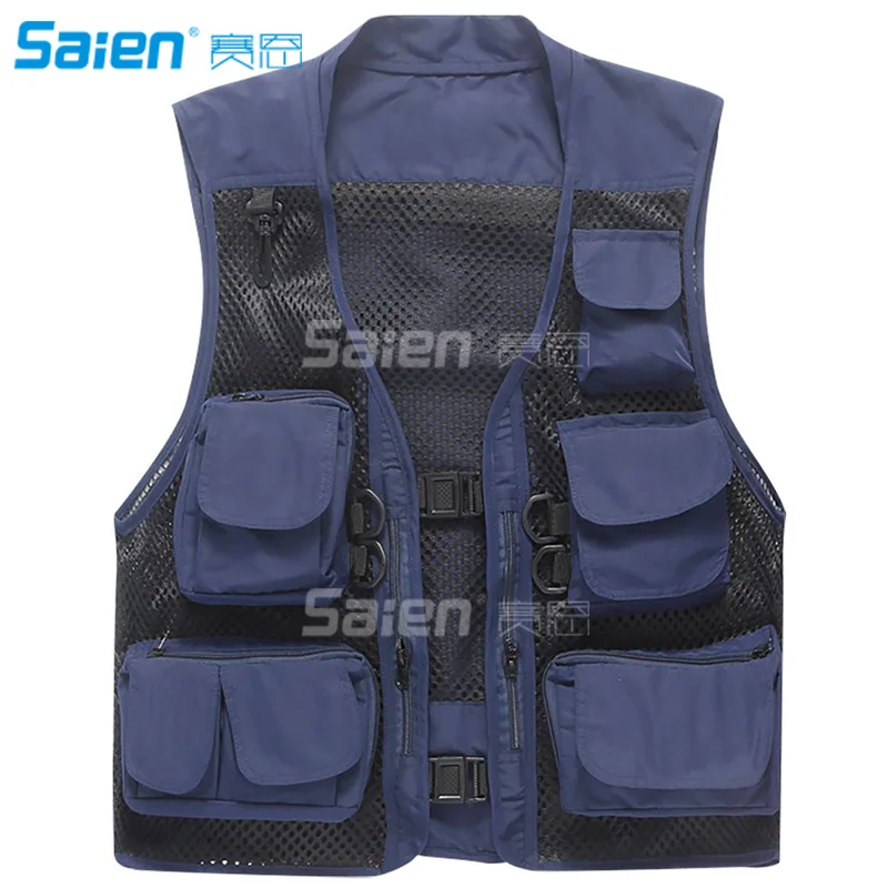 

Men Mesh Breathable Multi-Pocket Vest Outdoor Travelers Fly Fishing Photography