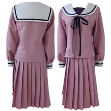 Noragami Iki Hiyori okul üniforması Cosplay kostüm tam seti Sailor takım kıyafet üst + etek + ücretsiz parça