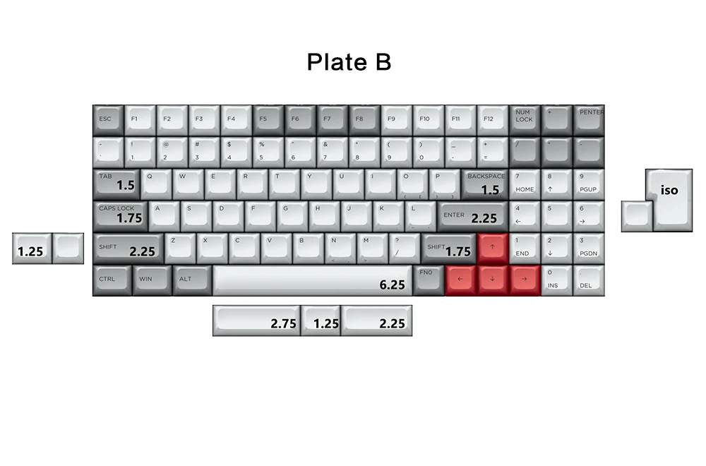 KBD75 REV 2,0 PCB(USB TYPE-C) kbd75 pcb alu plate