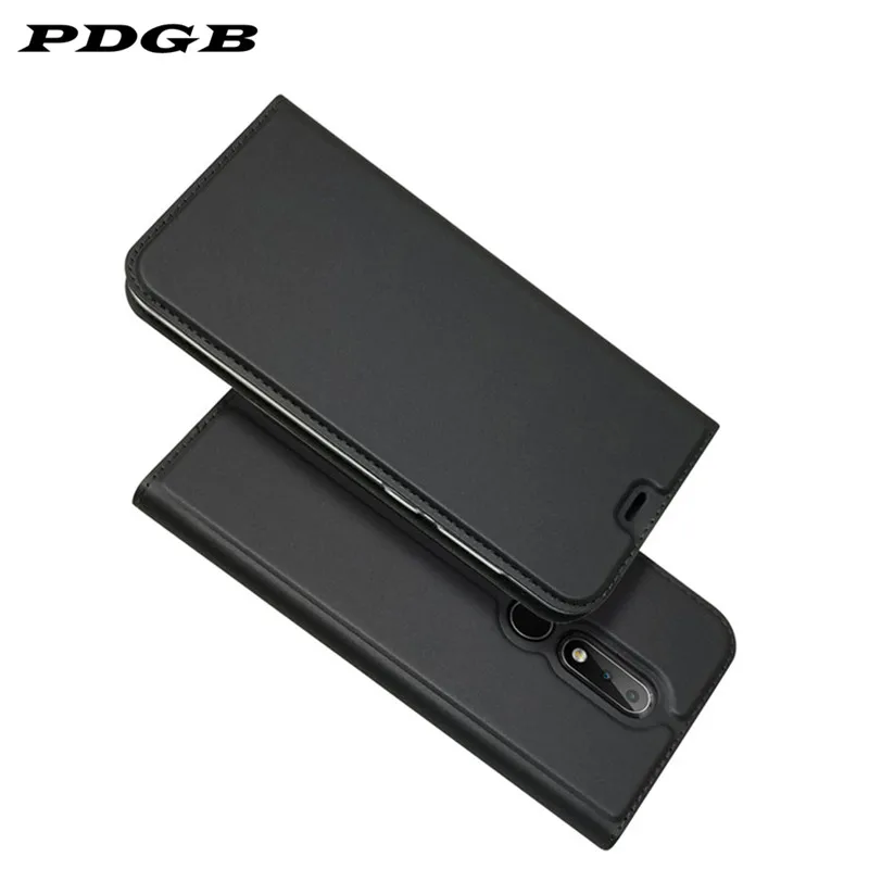 Pdgb Флип кожаный чехол для Nokia X5 X7 X6 Coque 2,1 3,1 5,1 6,1 7,1 плюс 8,1 Роскошный чехол-футляр в виде книжки для телефона чехол Soft Shell