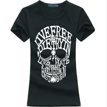 2016 summer Kawaii skull print women t-shirt funny cotton casual tee shirt femme harajuku fashion brand hipster punk slim tops