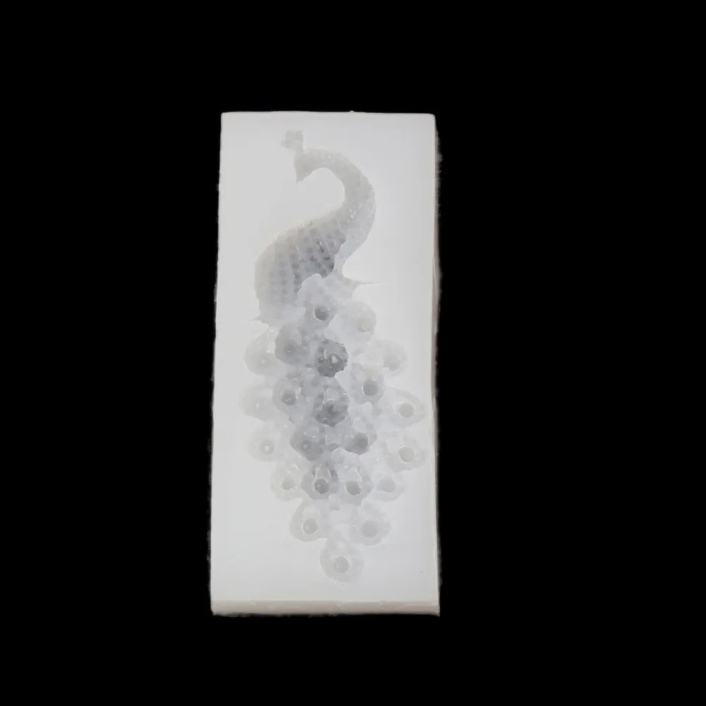 

DoreenBeads Silicone Resin Mold For Jewelry Making White Peacock 12.5cm(4 7/8") x 5.4cm(2 1/8") DIY Drop Shipping, 1 Piece