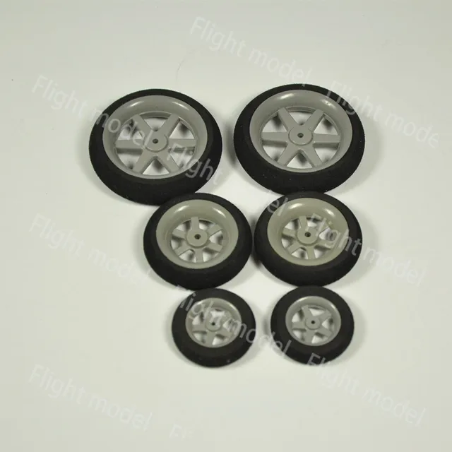 Best Price 1 Pair of Light Foam Tail Sponge RC Model Wheels 30mm 35mm 40mm 45mm 50mm For RC Remote Control Airplane Model Replacement Parts