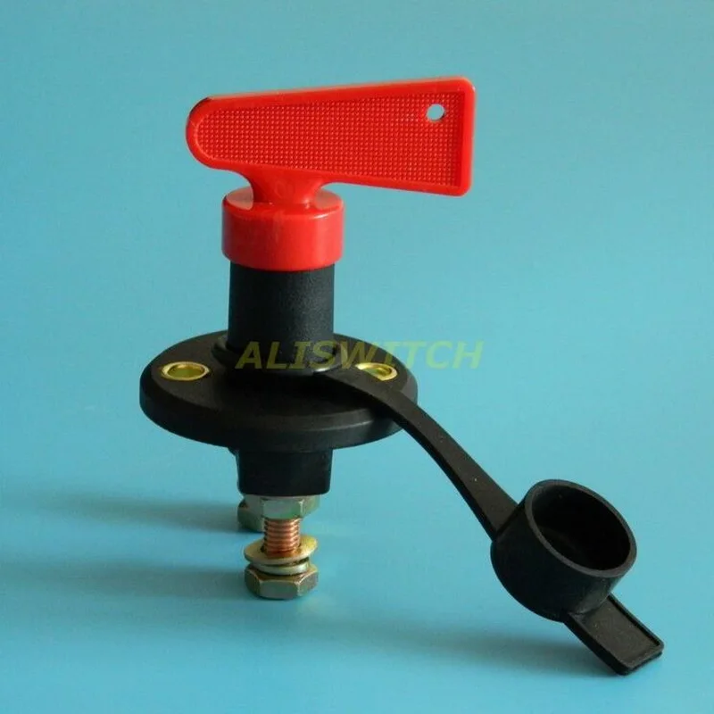 

Car Truck Boat Auto Universal Battery Isolator Master Cutoff Cut Off Power Kill Switch 300A + Key + Waterproof Cover