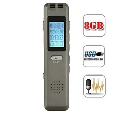 V22 цифровой аудио рекордер 8G голосовой активированный записывающий рекордер Usb долгий срок службы батареи стерео переносной музыкальный mp3-плеер
